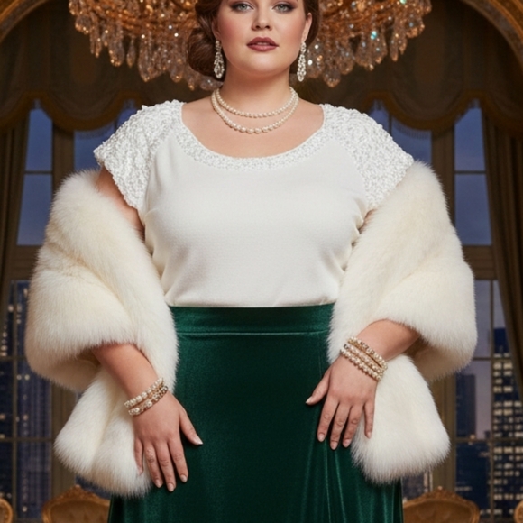 Tops - Chic White Ruffled Sleeve Ribbed Blouse